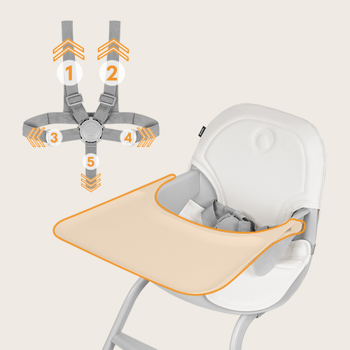 Lionelo Dalia Grey Stone — 2-in-1-Hochstuhl